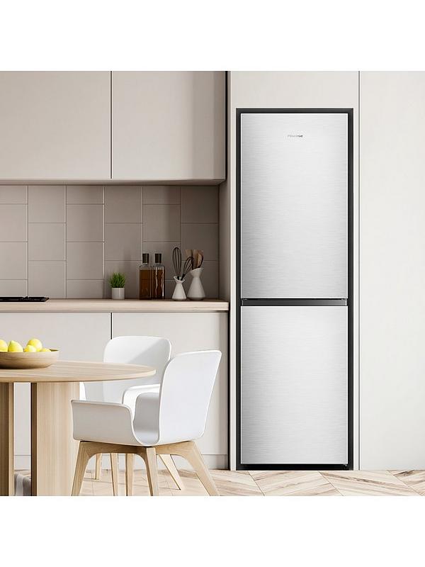 Hisense RB327N4BCE 55cm Wide Total No Frost Freestanding Fridge Freezer - Silver - Image 3